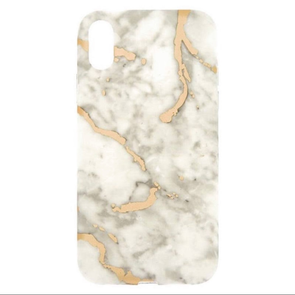 🔥 SALE Apple iPhone XR Phone Case | White Gold Marble
